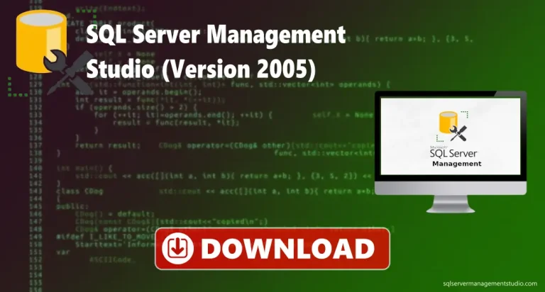 SQL server management studio 2005