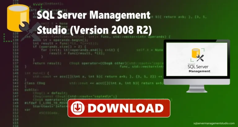 SQL server management studio 2008 R2